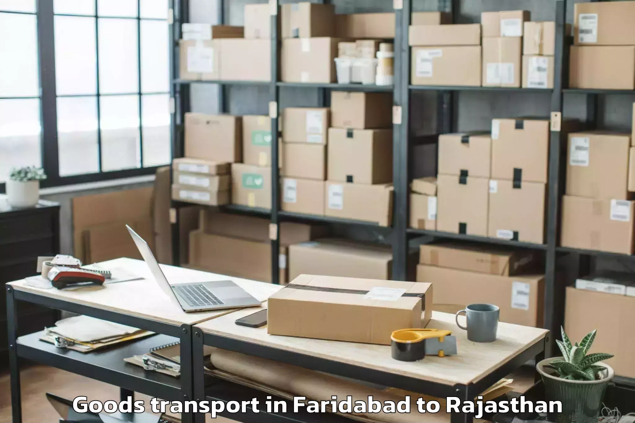 Book Faridabad to Bikaner Airport Bkb Goods Transport